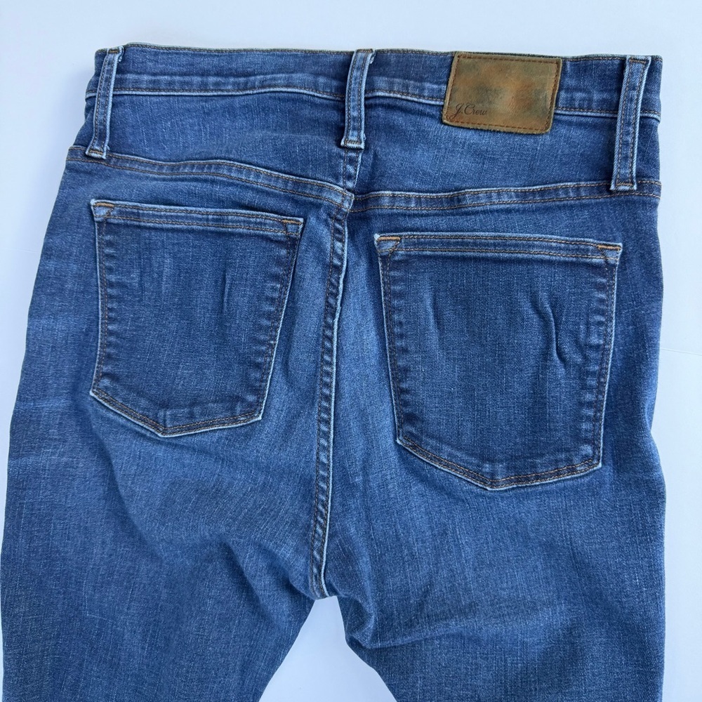 Woman’s J.Crew High Rise Toothpick Denim Jeans Size 30w x 28 Inseam​​ - Picture 3 of 9